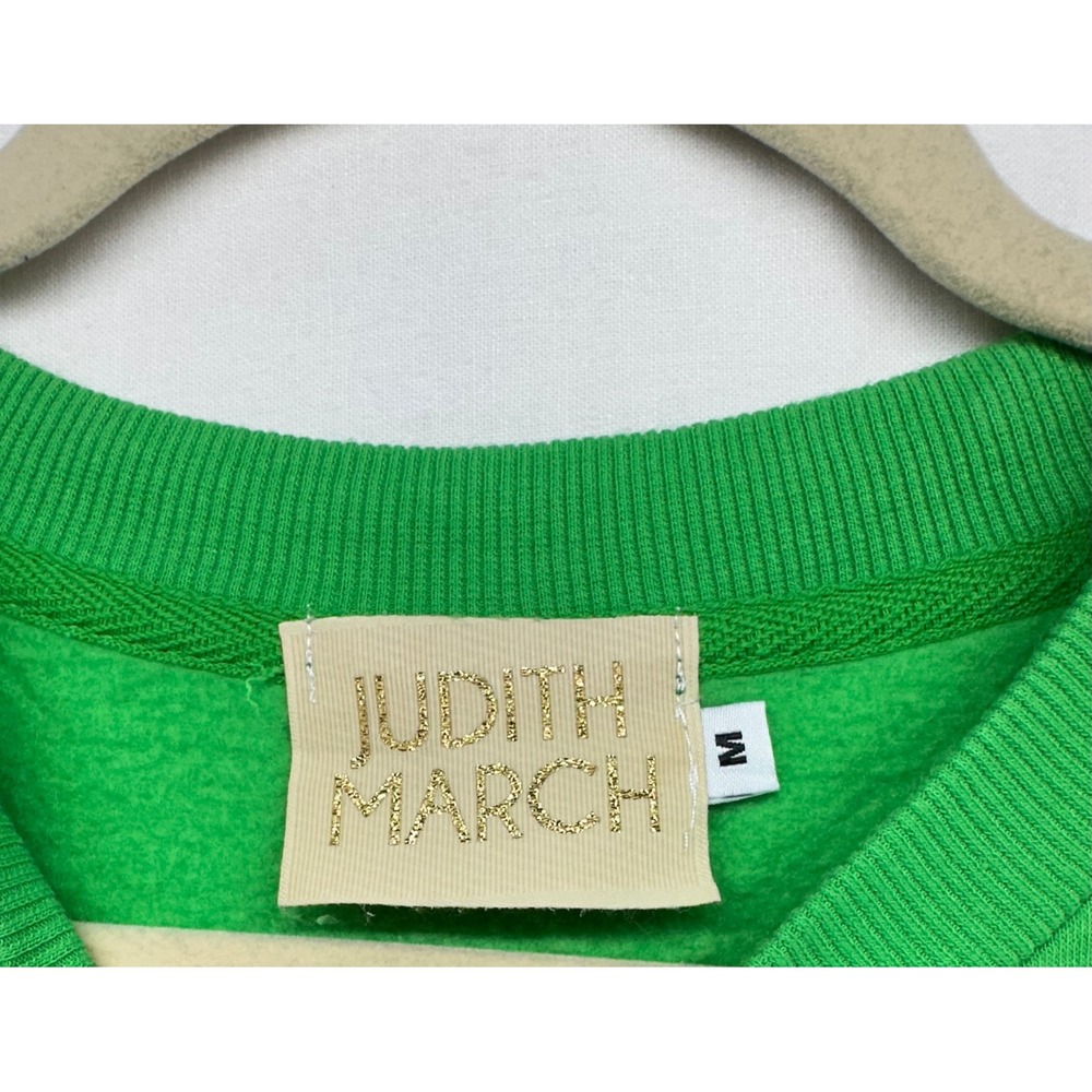 Judith March Lets Par-Tee Golf Sweatshirt Green Chenille Pink Oversized Crop M - Picture 3 of 12